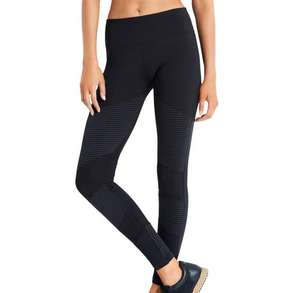 NEW SEAFOLLY women's moto leggings in sea black - Picture 1 of 2